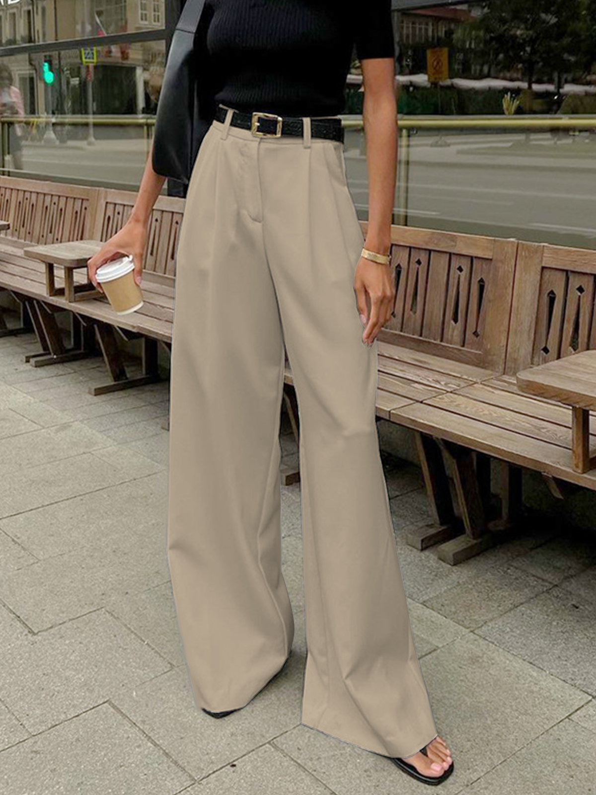 Street-Wave Lily Polished Tailored Office Trousers For Women