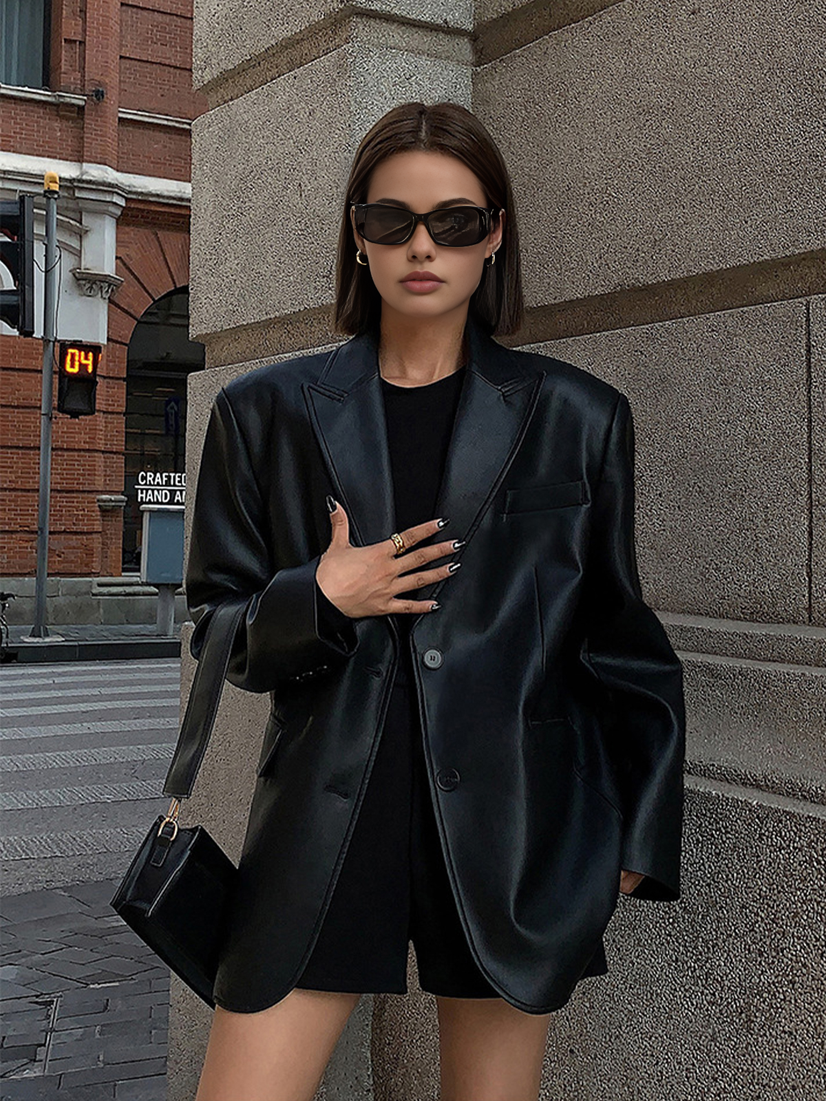 Street Wave Blazer Jacket Elegant For Women Warm Modern Comfort Fit Winter Ready Outerwear
