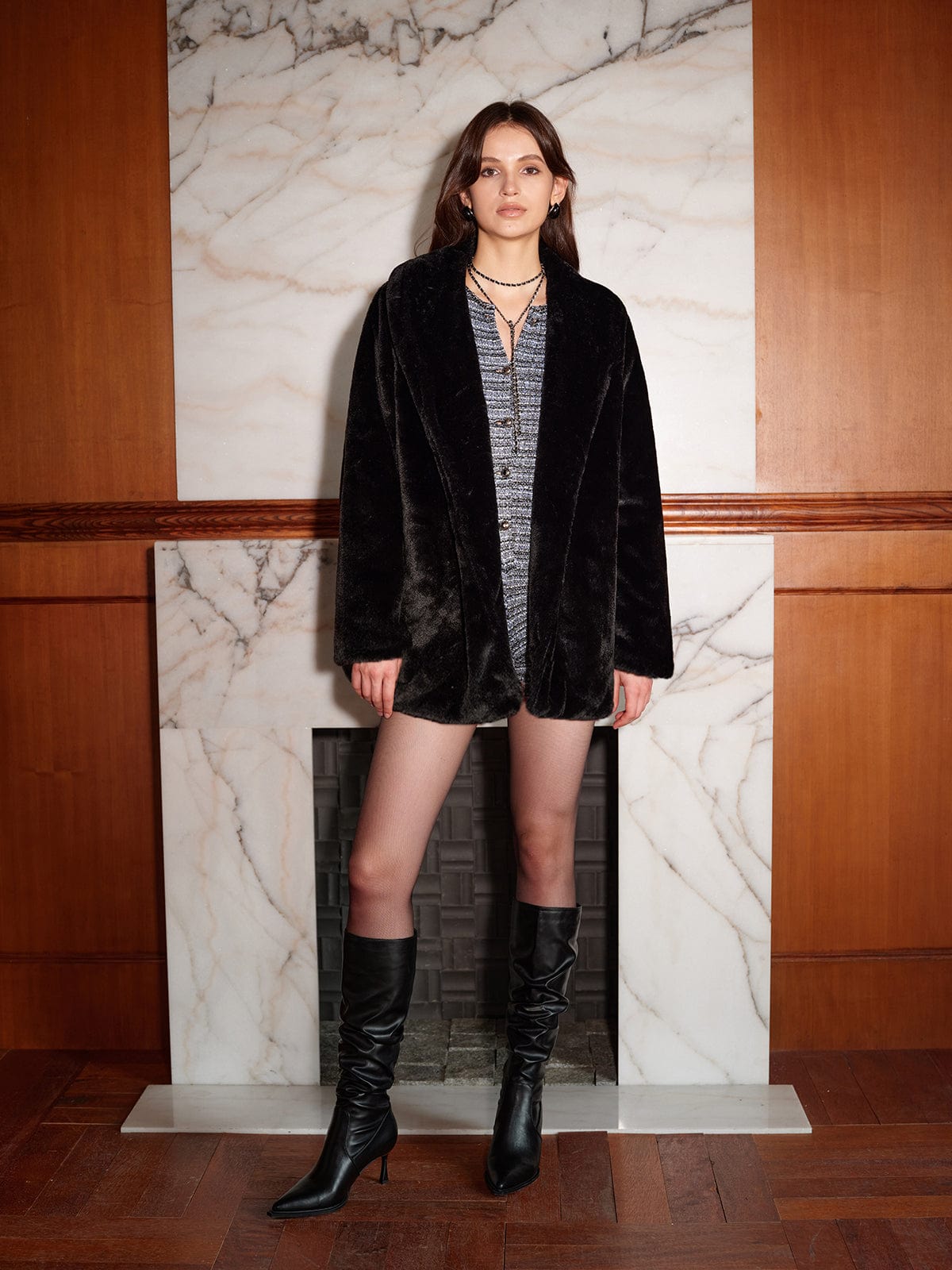 Streetwave Long Faux Fur Coat For Women Luxe Warmth And Timeless Elegant Winter Outerwear