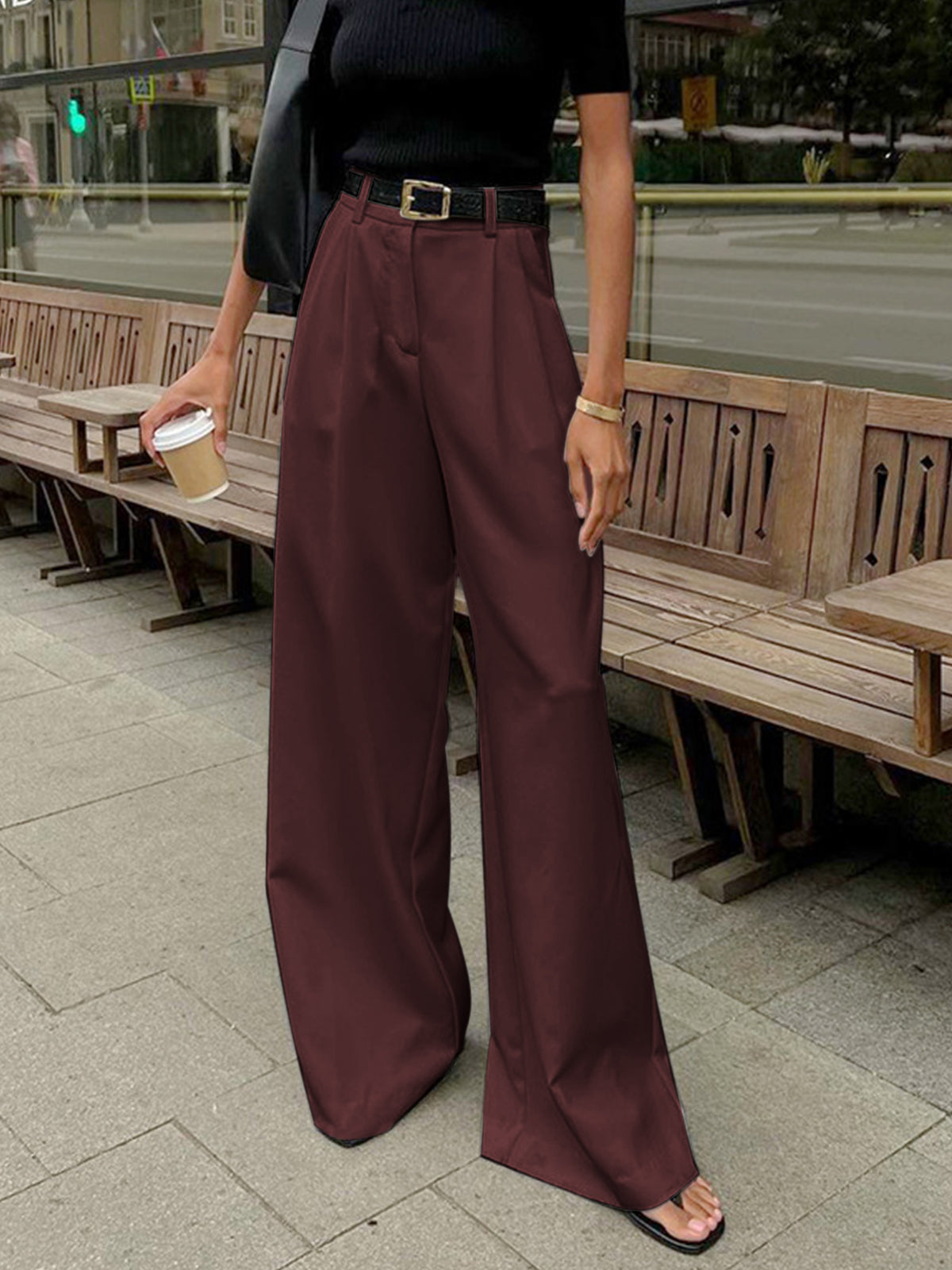 Street-Wave Lily Polished Tailored Office Trousers For Women