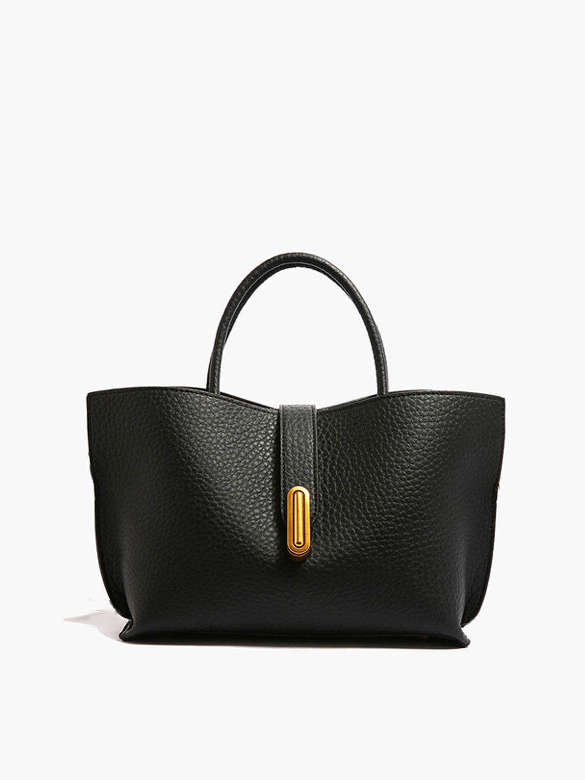 Damen-Handtasche aus schwarzem Leder im Old-Money-Stil - Street-wave