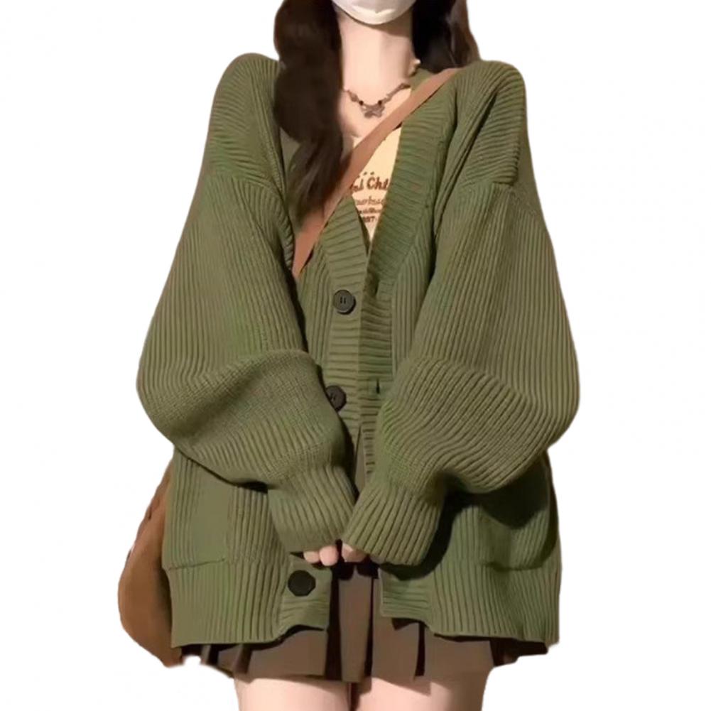Streetwave Womens Cotton Knit Cardigan Cozy Casual Wear Soft Warm Everyday Essential