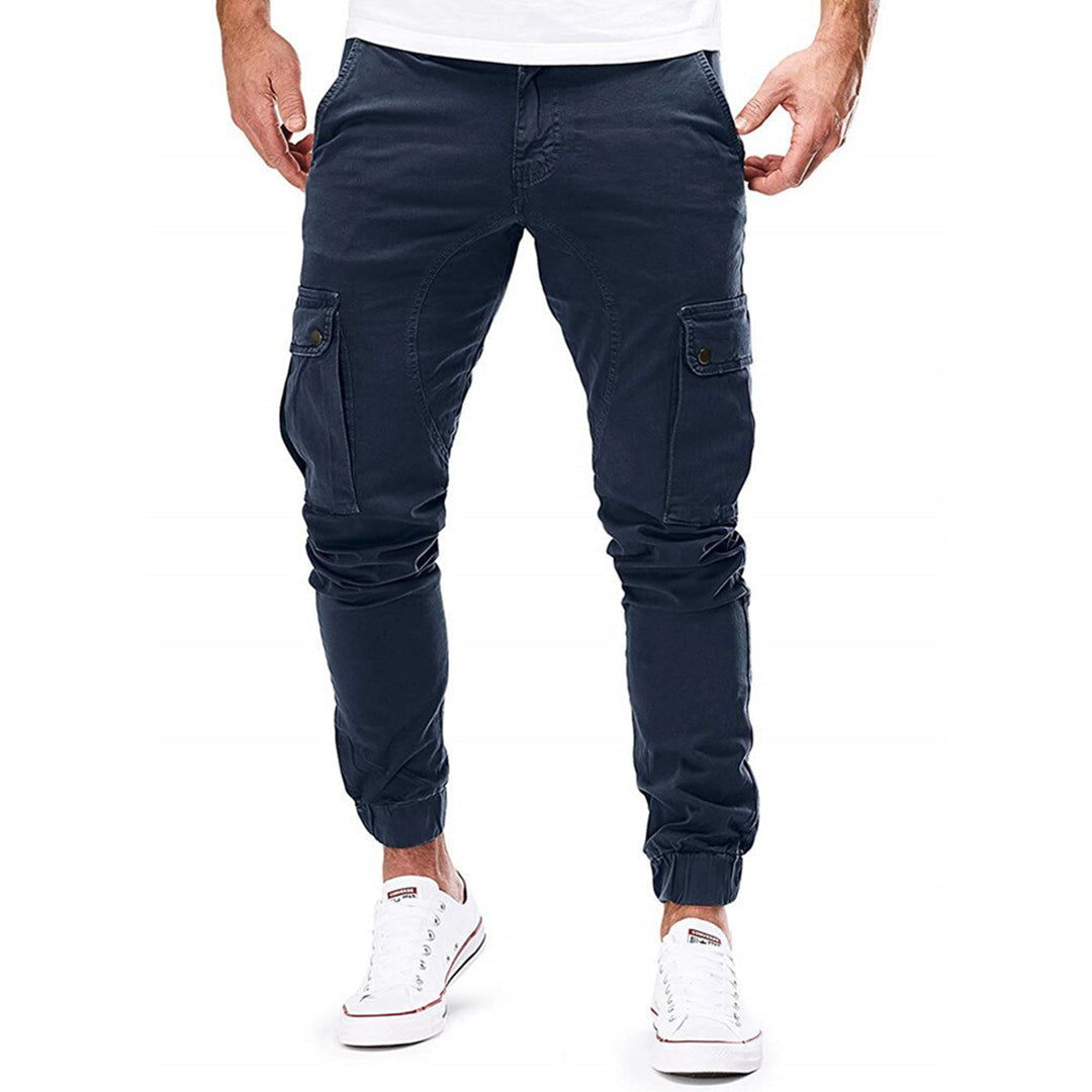 Street-Wave Men's Cargo Joggers With Tapered Fit And Adjustable Waist