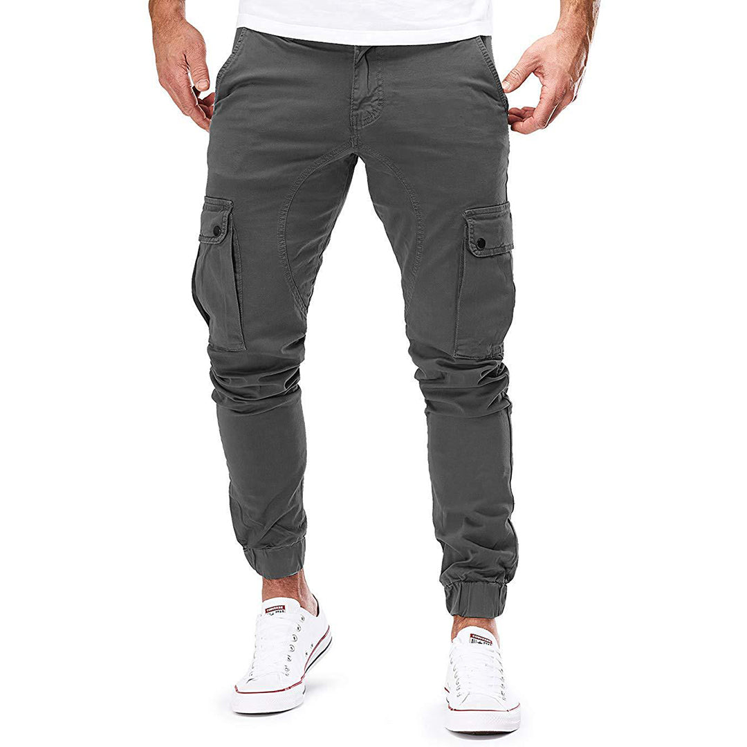 Street-Wave Men's Cargo Joggers With Tapered Fit And Adjustable Waist