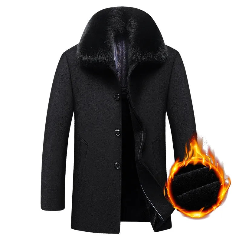 Street-Wave Fur Collar Winter Jacket For Men And Women Luxurious Warmth And Timeless Style