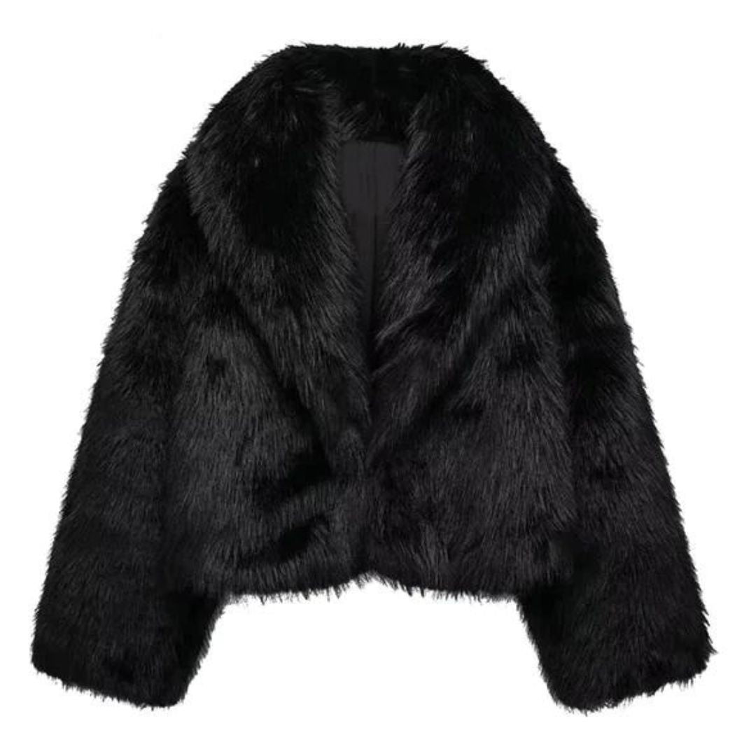 Street Wave Womens Vegan Fur Jacket Eco Friendly Luxury Comfort Warm Winter Ready Coat