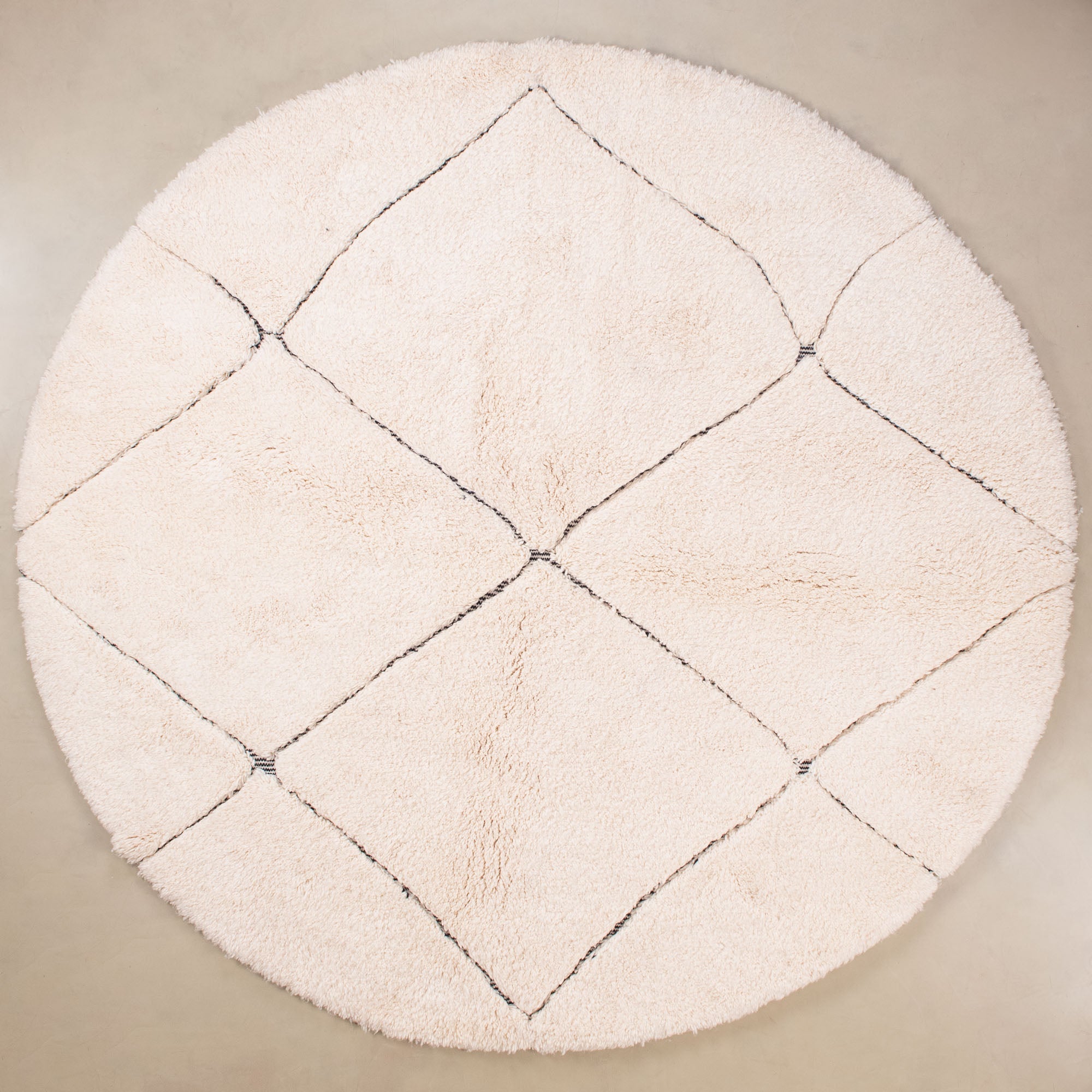Mahafar Round - Shag Moroccan rug - Street-Wave
