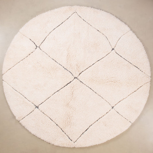 Mahafar Round - Shag Moroccan rug - Street-Wave