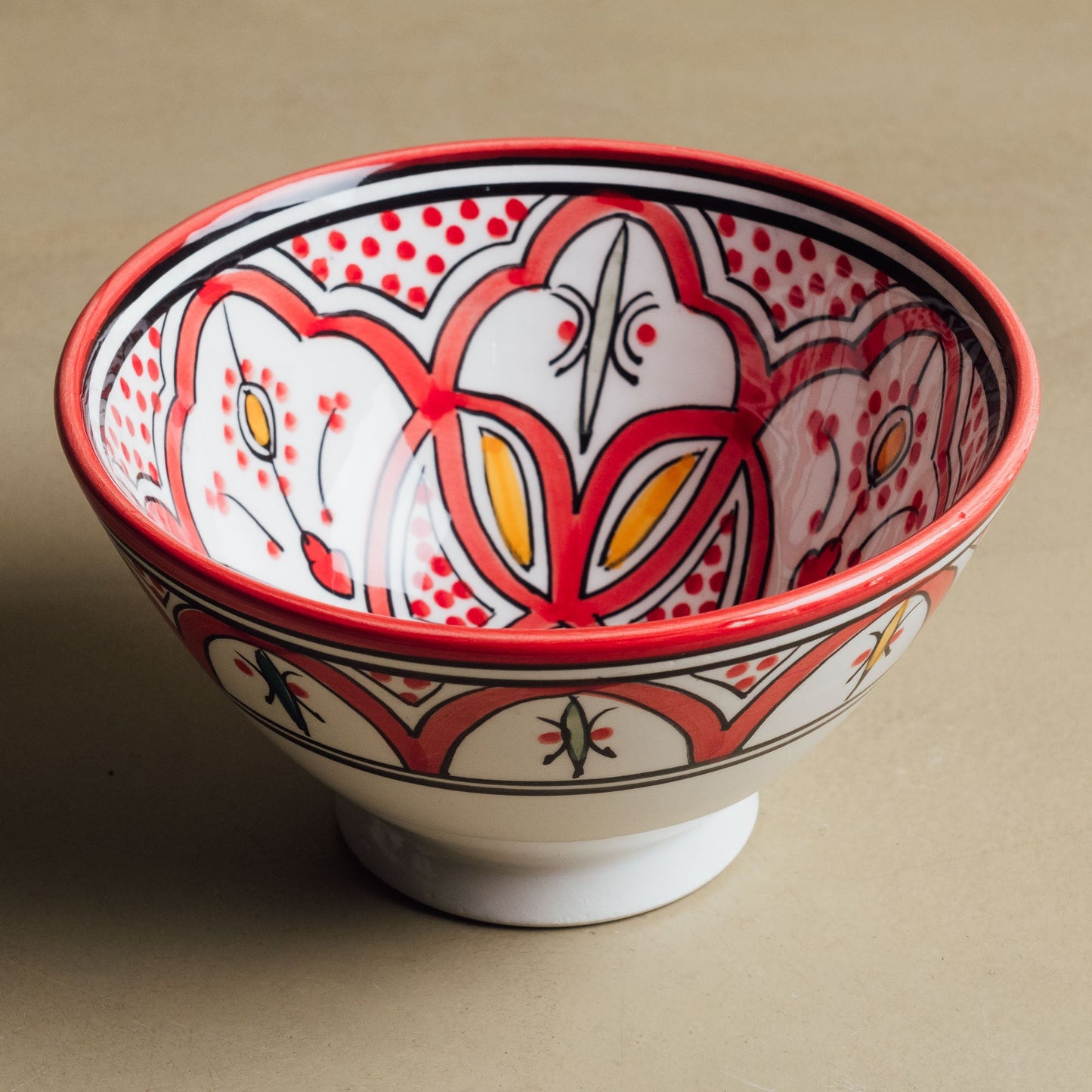 Fez Red Bowl - Moroccan Dinnerware - Street-Wave