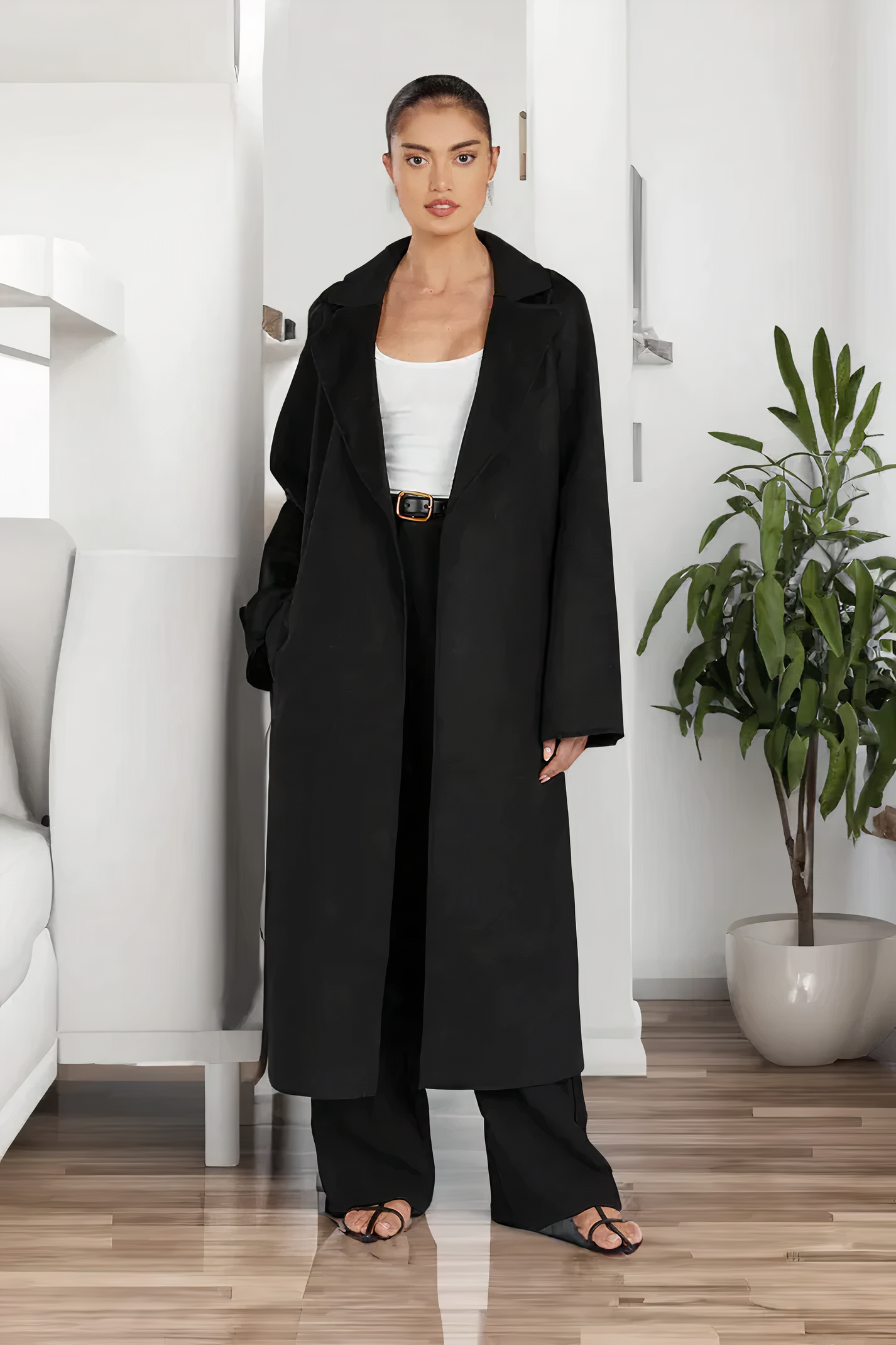 Street-wave Chic Trench Coat Warmth And Elegant Silhouette For Modern Women Who Love Sophisticated Outerwear