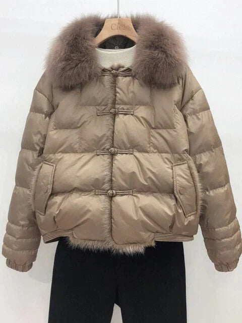 Street-Wave Rosy Puffer Jacket For Women - Warm Cozy Comfort And Trendy Street Style
