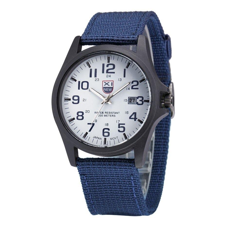 James Tactical Military Watch For Men Analog Display With Luminous Hands Durable Nylon Strap