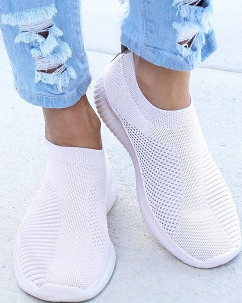 Street-wave Women Running Shoes Comfortable Lightweight Ergonomic Fit Breathable Knit Upper For Daily Runs