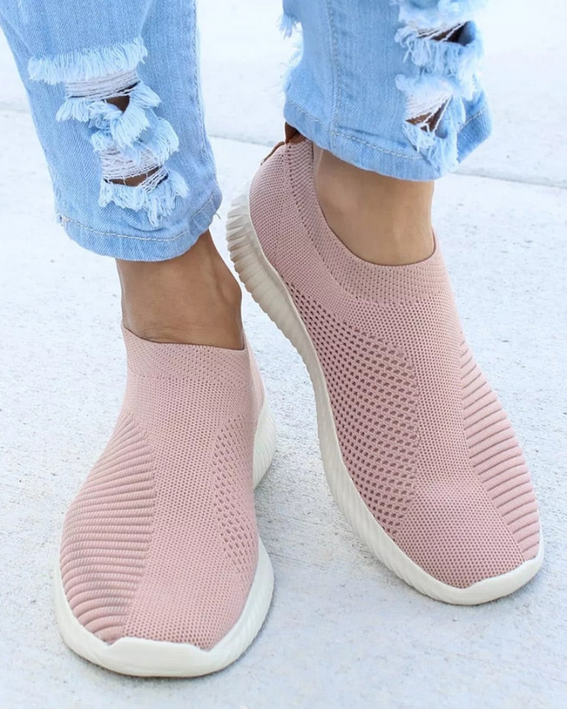 Street-wave Women Running Shoes Comfortable Lightweight Ergonomic Fit Breathable Knit Upper For Daily Runs