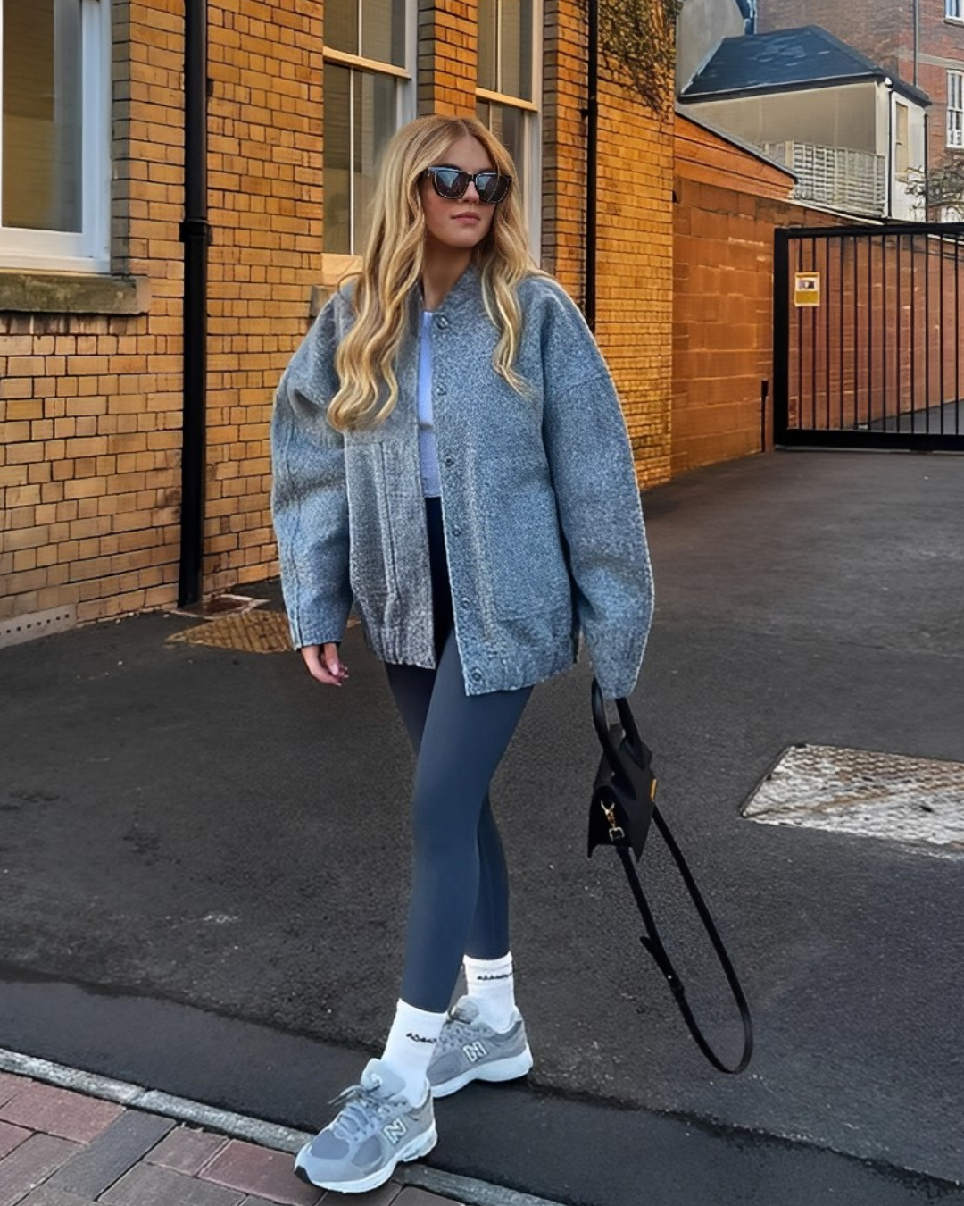 Street-wave Avelena Women's Bomber Jacket Oversized Soft Knit For Spring Warmth Cozy Everyday