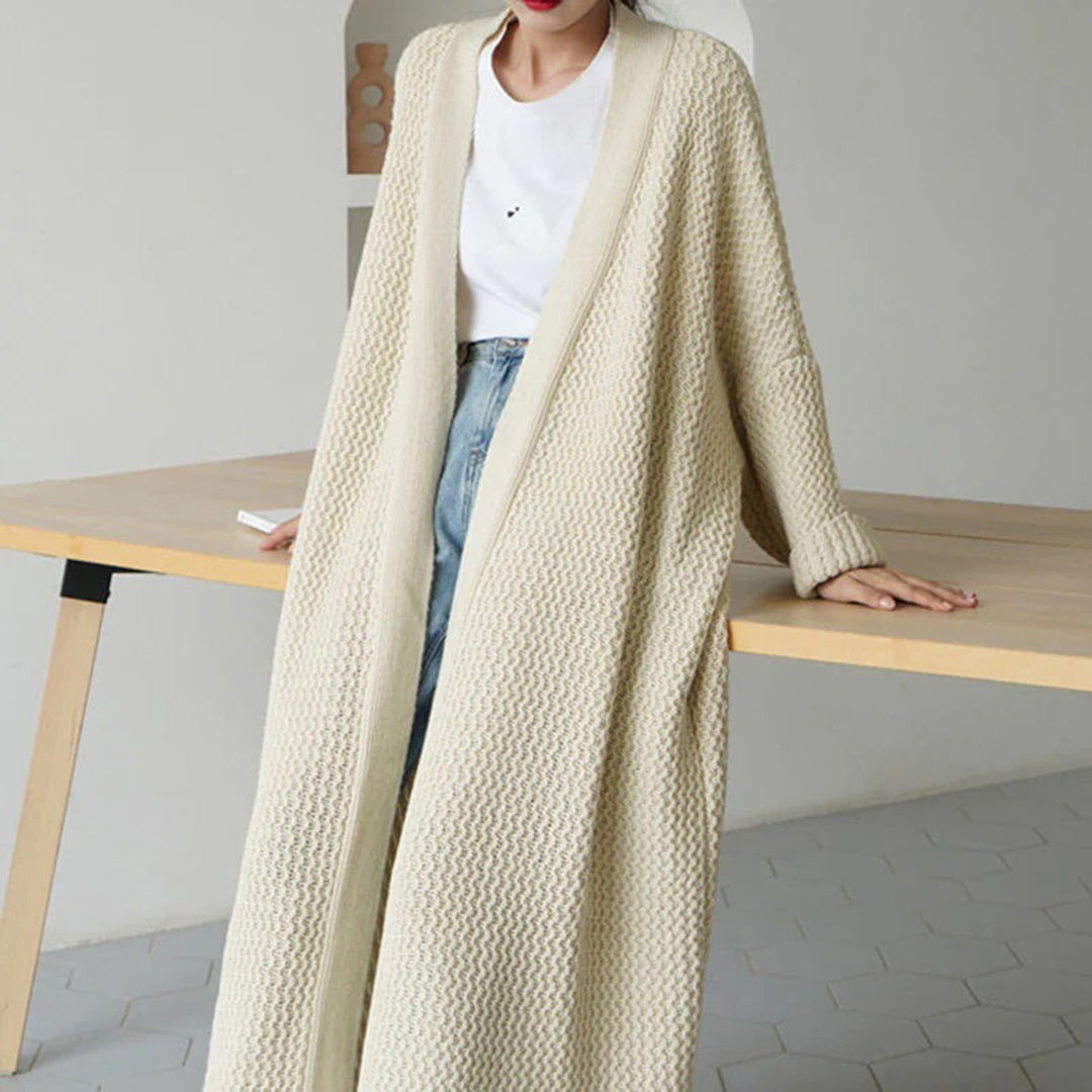 Harper Open Front Cardigan For Women Cozy Winter Layering Street Wave