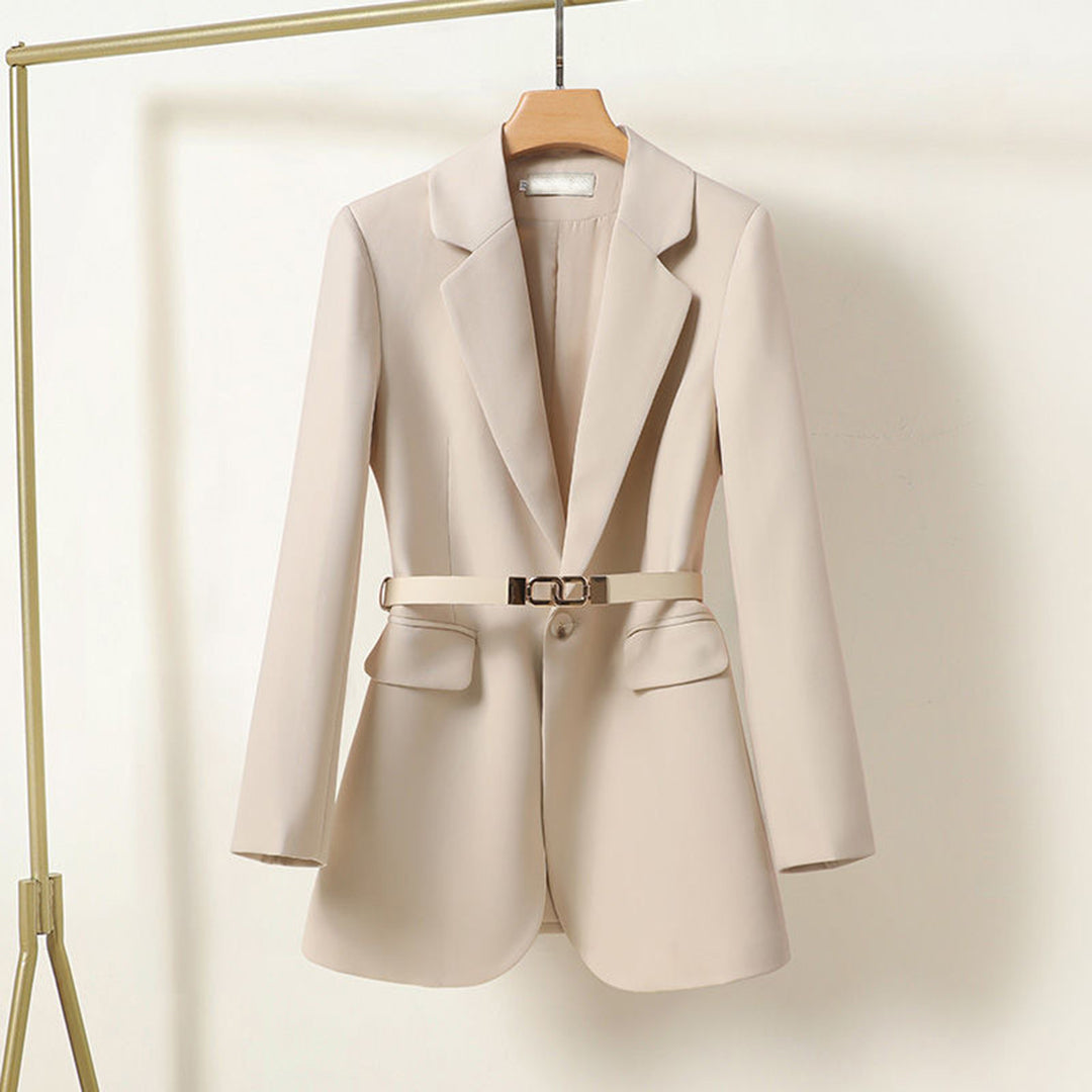 Xantha Womens Blazer by Streetwave Elegant Tailored Belted Jacket for Office Professionals Chic