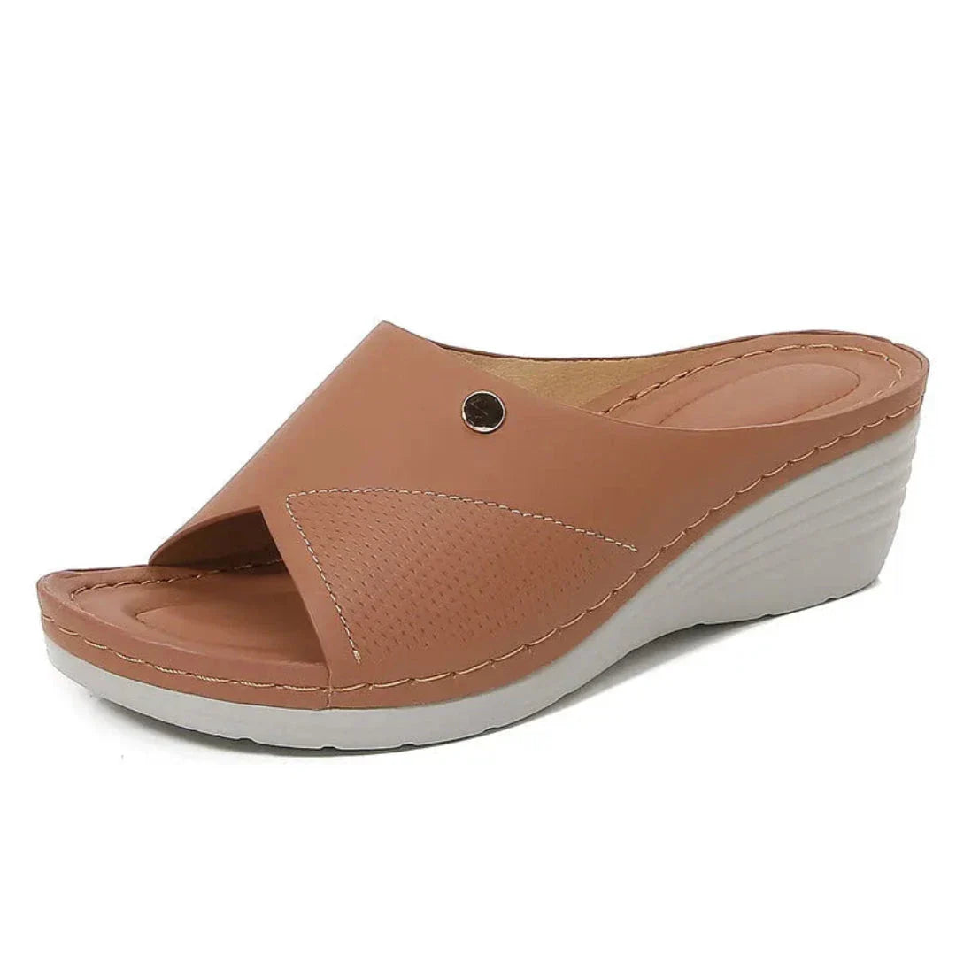 Waylynn Open-Toe Wedge Sandals Cushioned Comfort Women