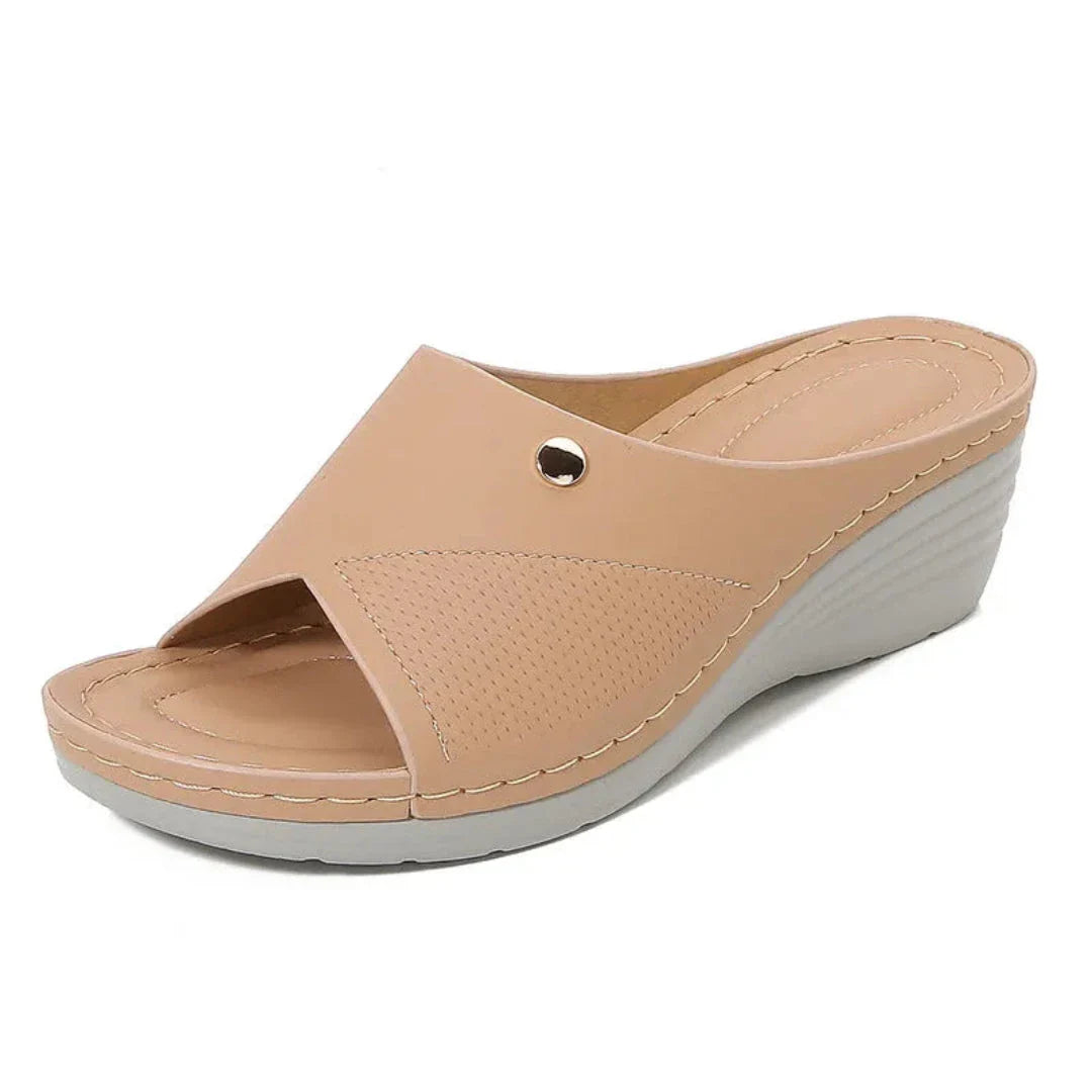 Waylynn Open-Toe Wedge Sandals Cushioned Comfort Women