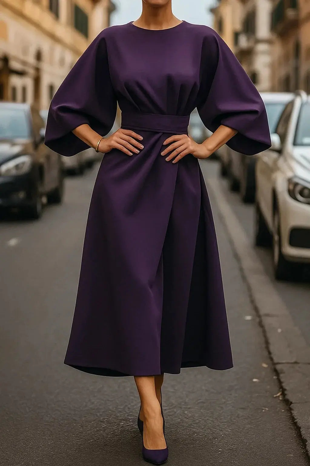 Street Wave Belted Maxi Dress For Women Effortless Elegance And Versatility