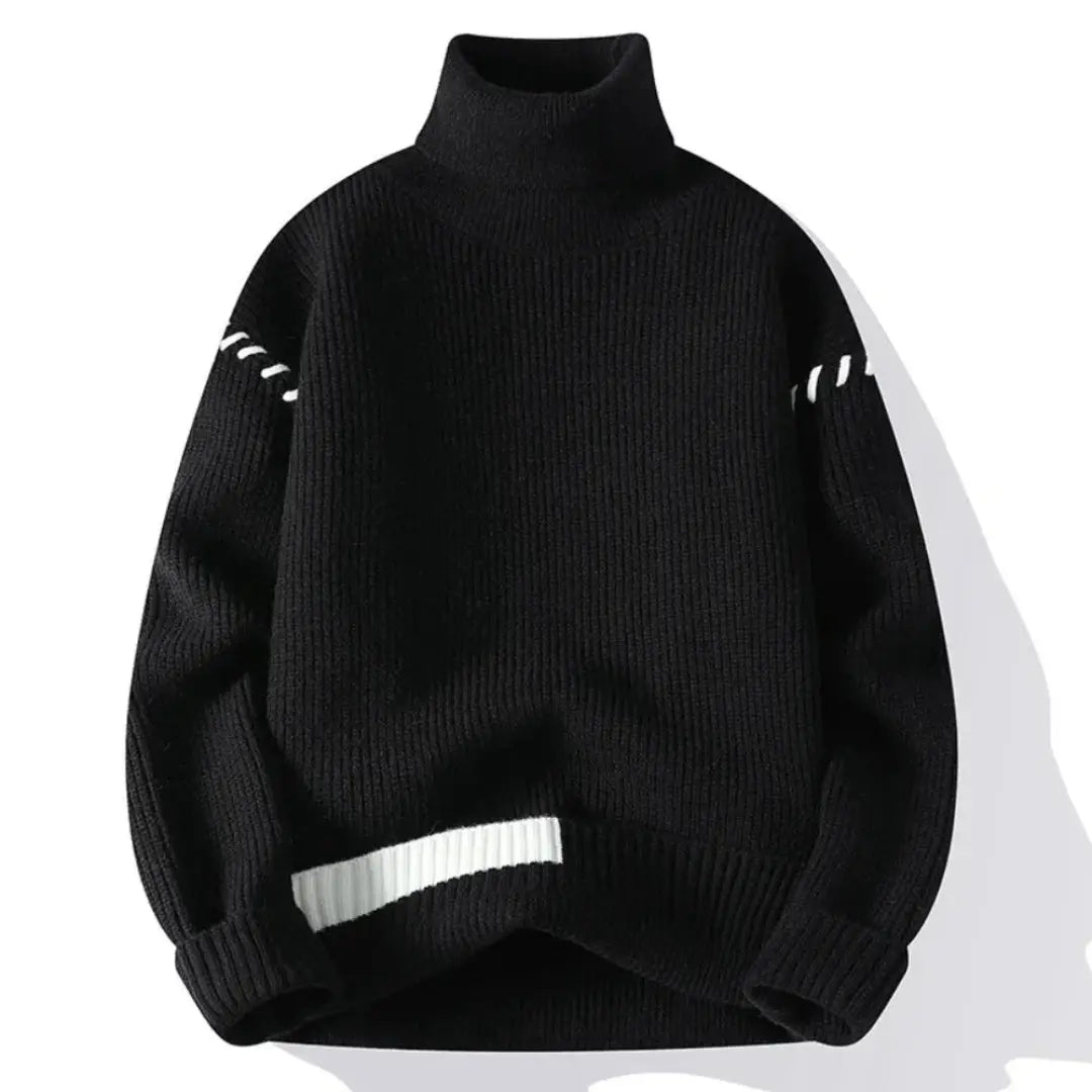 Waylynn Benedict Knit Sweater With Cozy Turtleneck For Unisex Winter