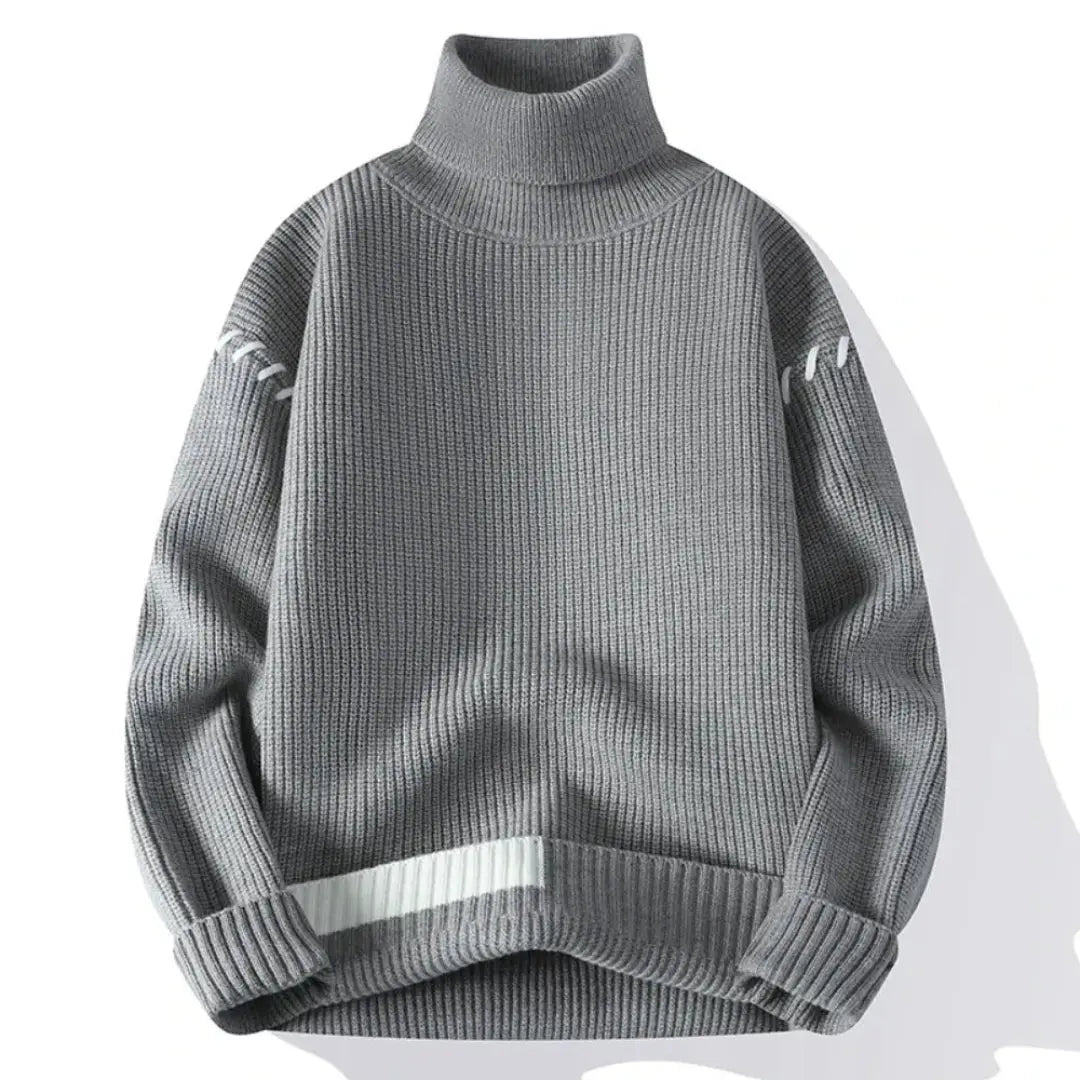 Waylynn Benedict Knit Sweater With Cozy Turtleneck For Unisex Winter