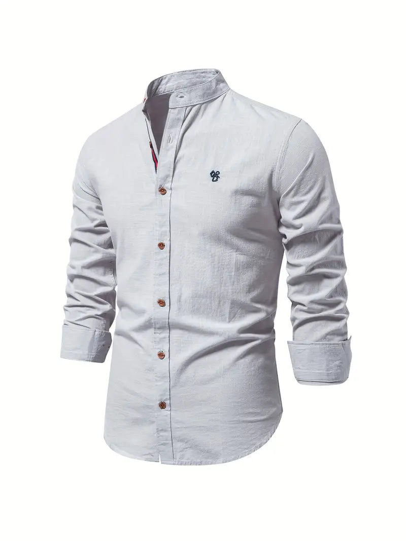 Street-Wave James Slim Fit Cotton Shirt For Men Breathable Comfort