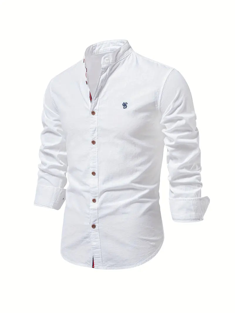 Street-Wave James Slim Fit Cotton Shirt For Men Breathable Comfort