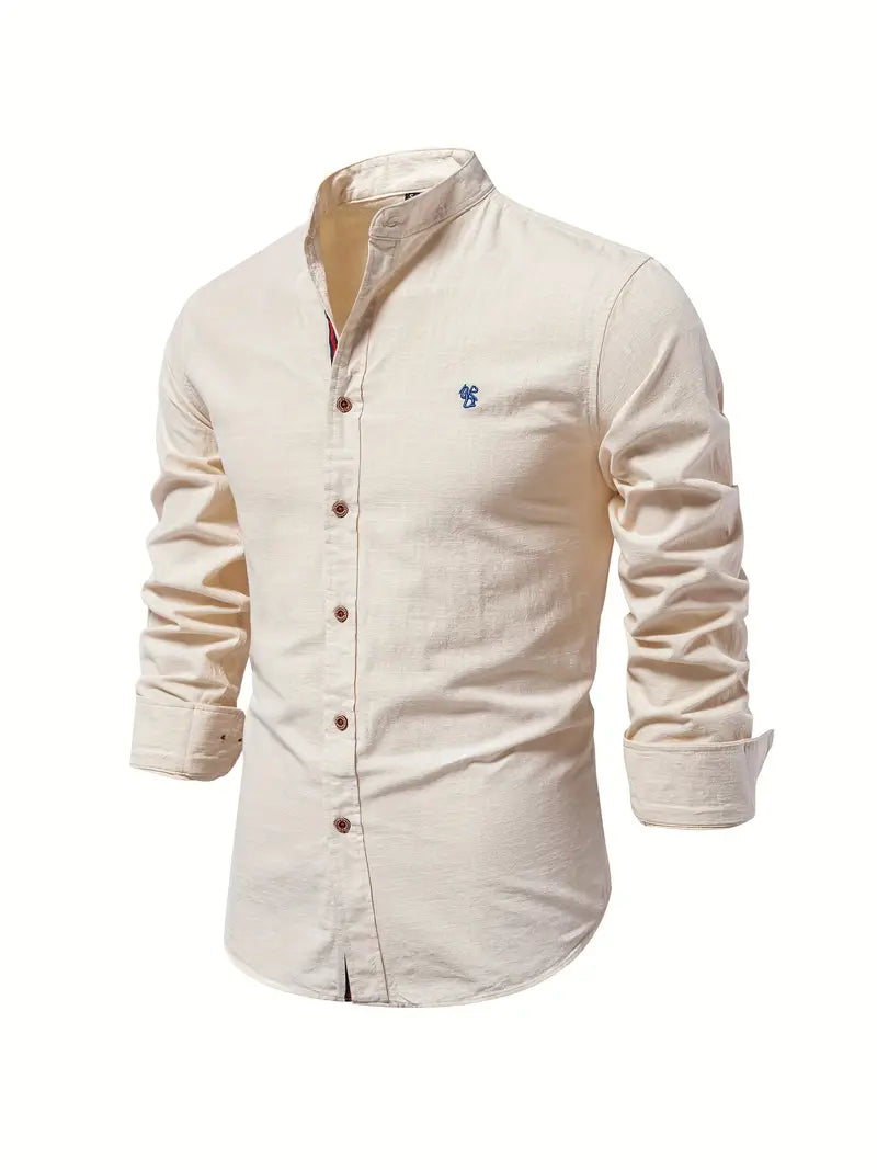 Street-Wave James Slim Fit Cotton Shirt For Men Breathable Comfort