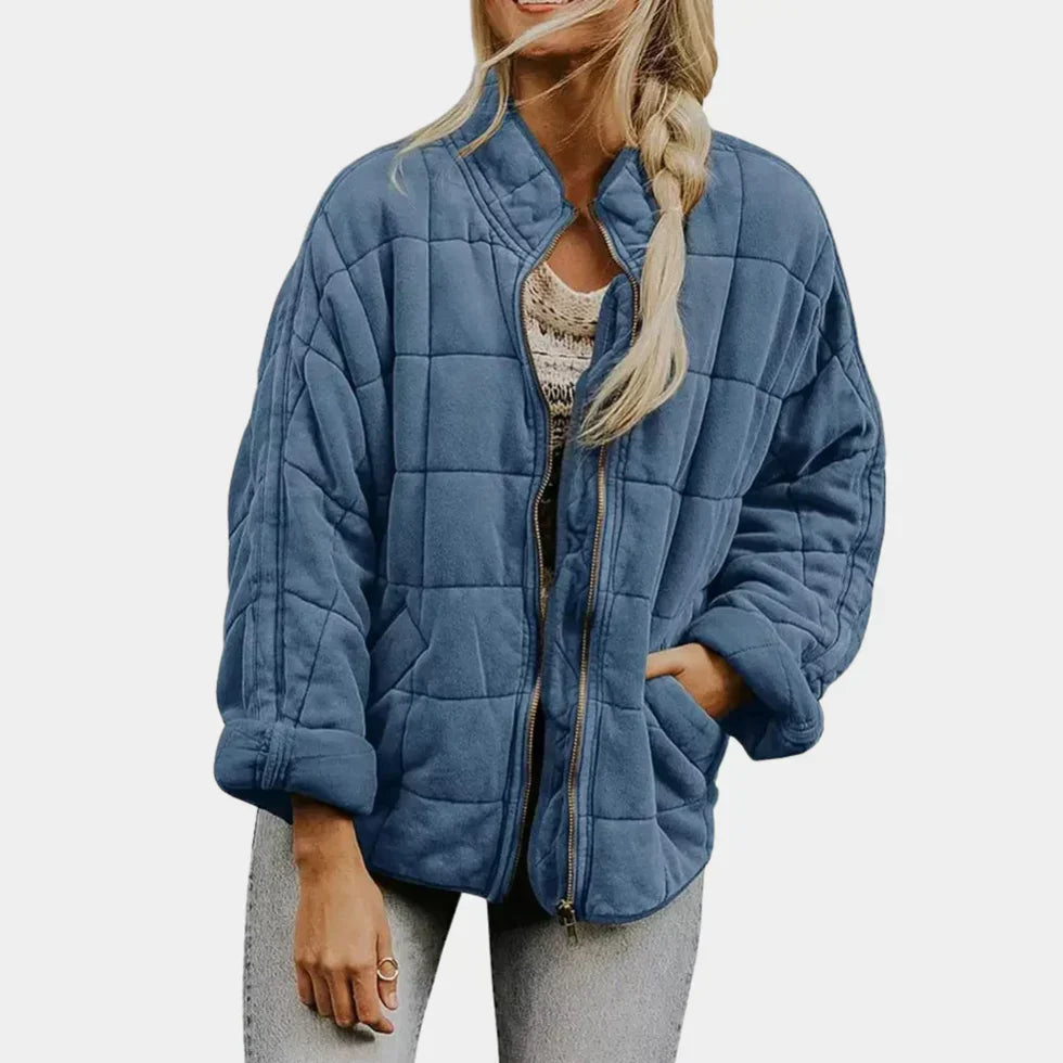 Street-Wave Women's Quilted Jacket for Fall Warmth and Comfort, Stylish Outerwear