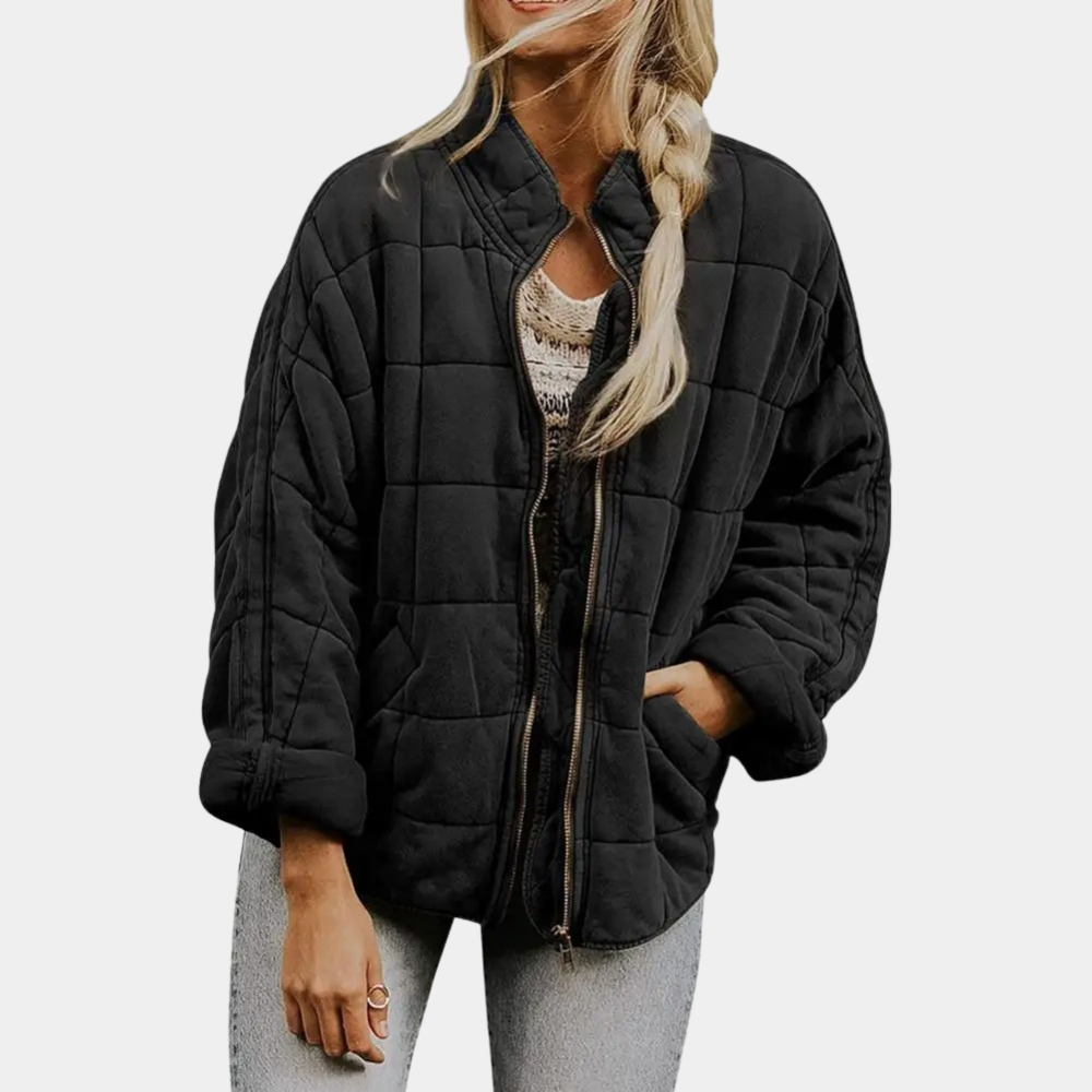 Street-Wave Soft Quilted Puffer Jacket For Women Lightweight Warm Autumn Coat With Cozy Comfort