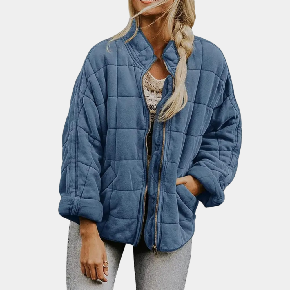 Street-Wave Soft Quilted Puffer Jacket For Women Lightweight Warm Autumn Coat With Cozy Comfort
