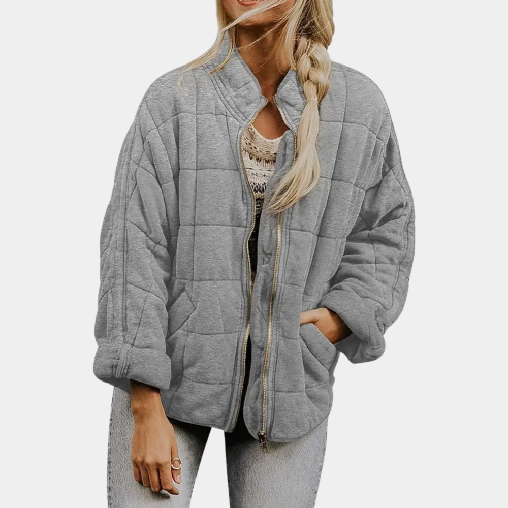 Street-Wave Soft Quilted Puffer Jacket For Women Lightweight Warm Autumn Coat With Cozy Comfort