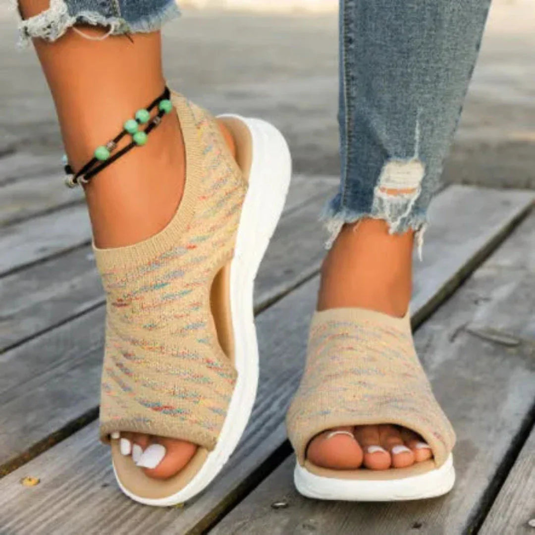 Waylynn BreezeFlex Women Mesh Slip On Sandals For All Day Comfort