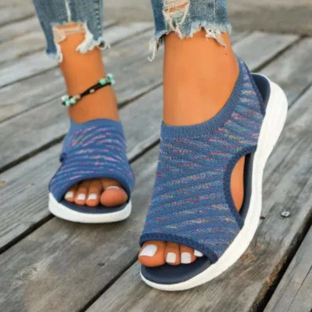 Waylynn BreezeFlex Women Mesh Slip On Sandals For All Day Comfort
