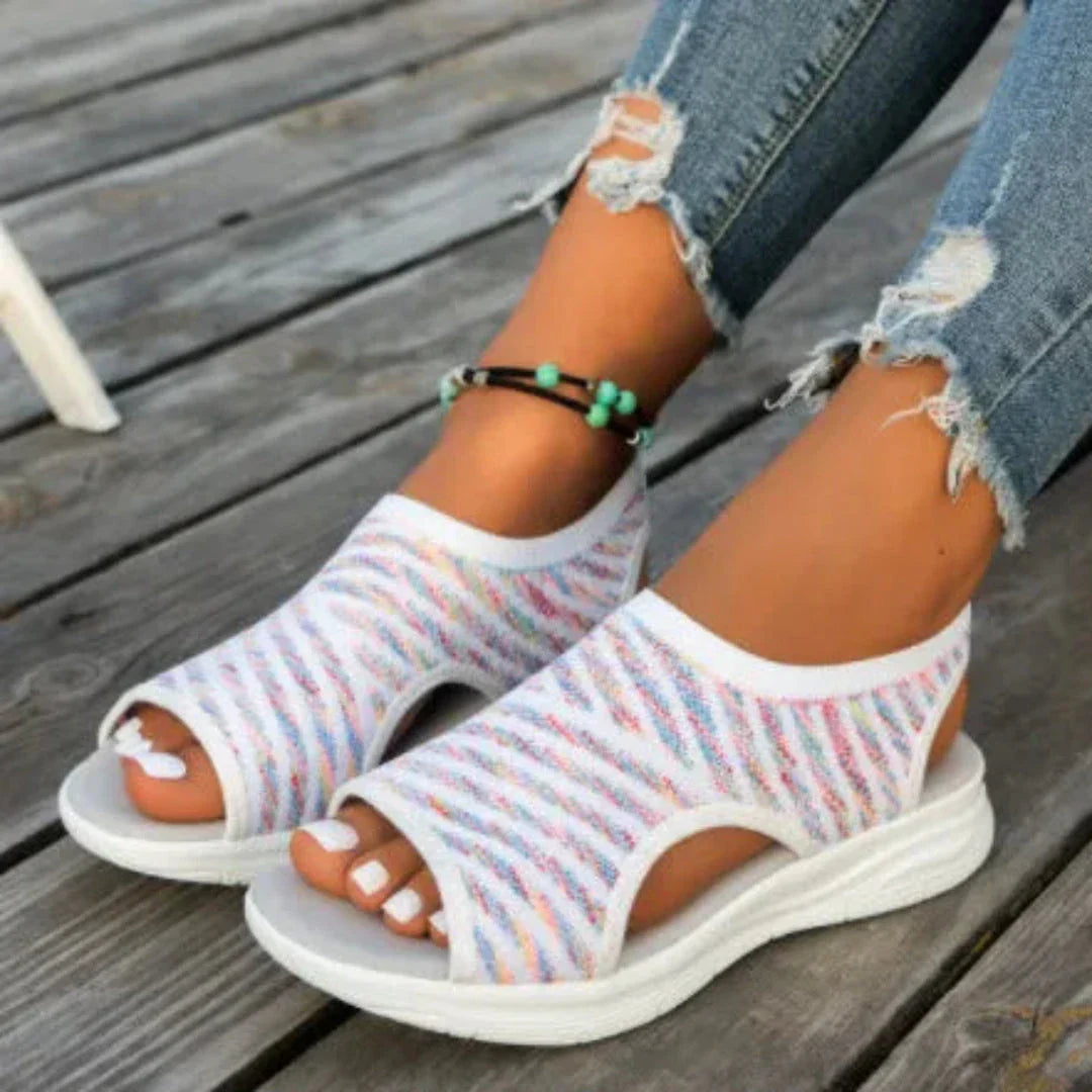 Waylynn BreezeFlex Women Mesh Slip On Sandals For All Day Comfort