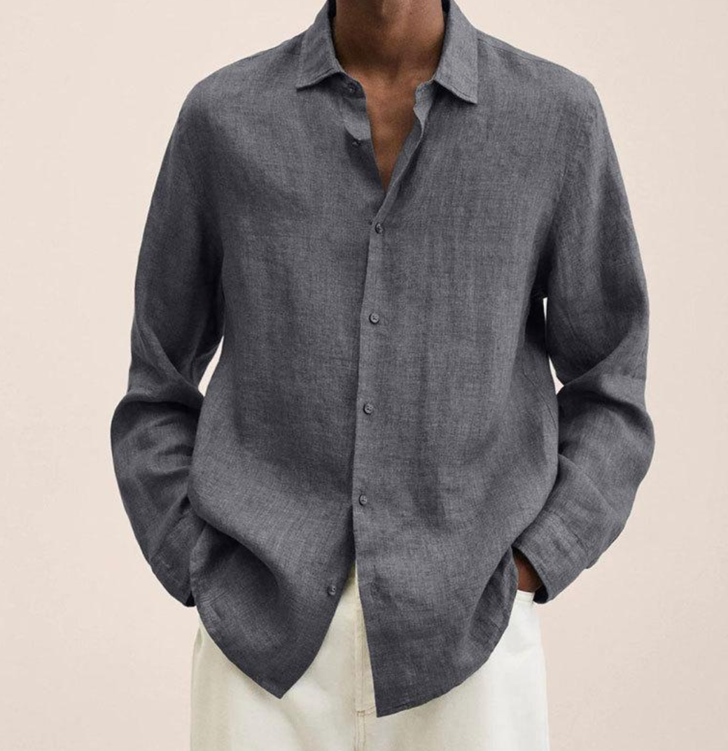 Nethan Linen Shirt For Men Exclusive Timeless Style With Premium Comfort For Office And Everyday Wear