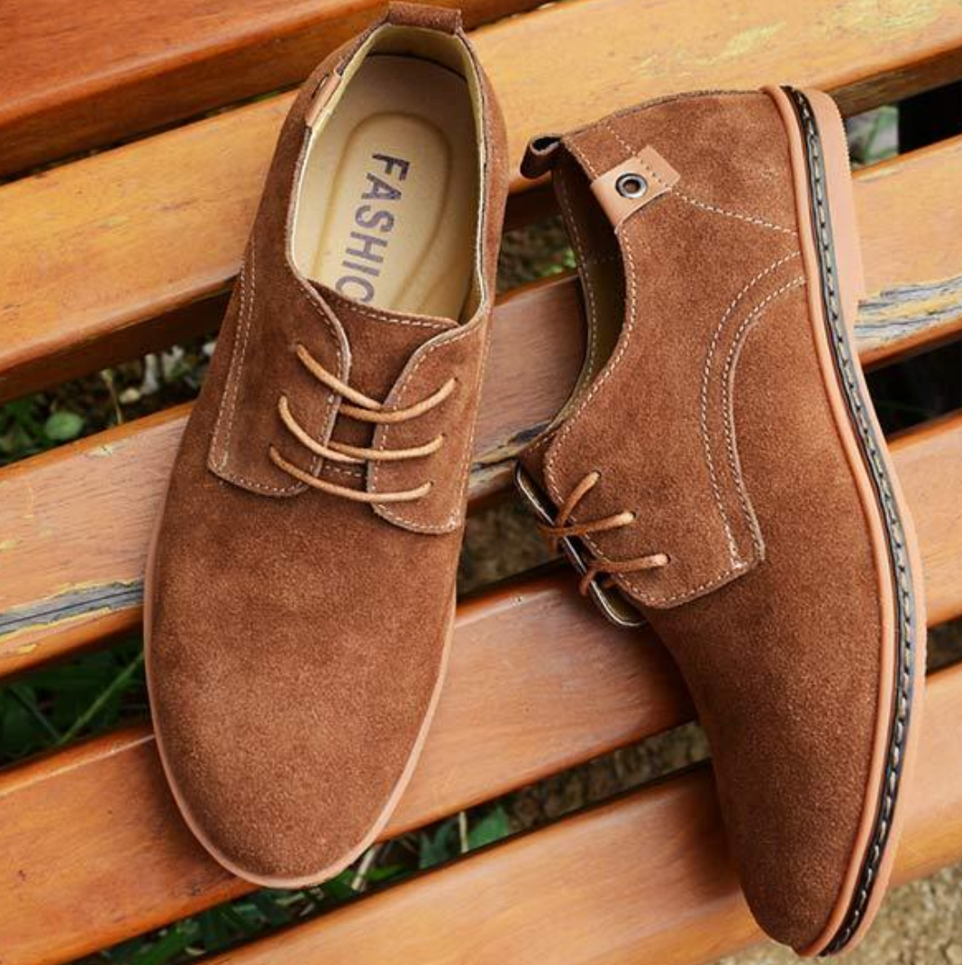 Street-wave Orthopedic Mens Shoes Comfortable Stylish Leather Dress Shoes For Men All Day Support