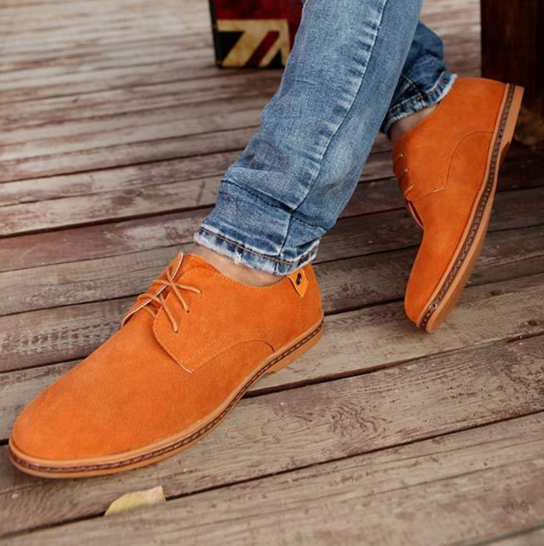Street-wave Orthopedic Mens Shoes Comfortable Stylish Leather Dress Shoes For Men All Day Support