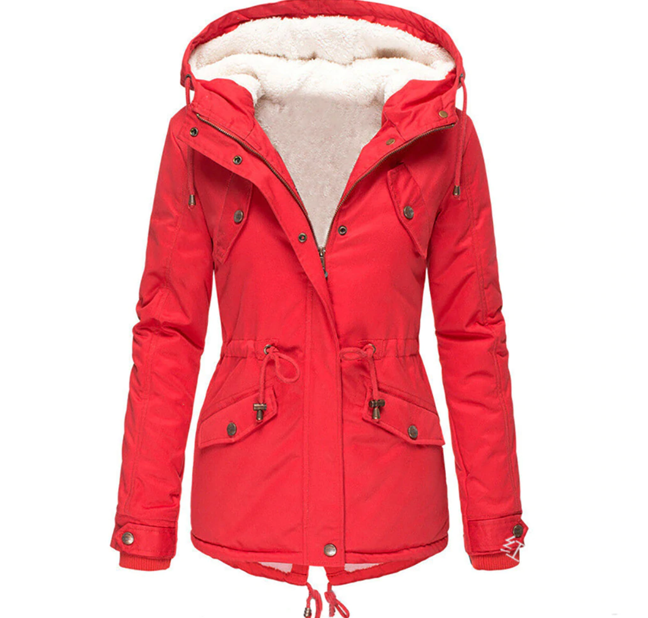 Street Wave Women Winter Parka With Fur Lined Hood For Cold Weather Durable Comfort And Style
