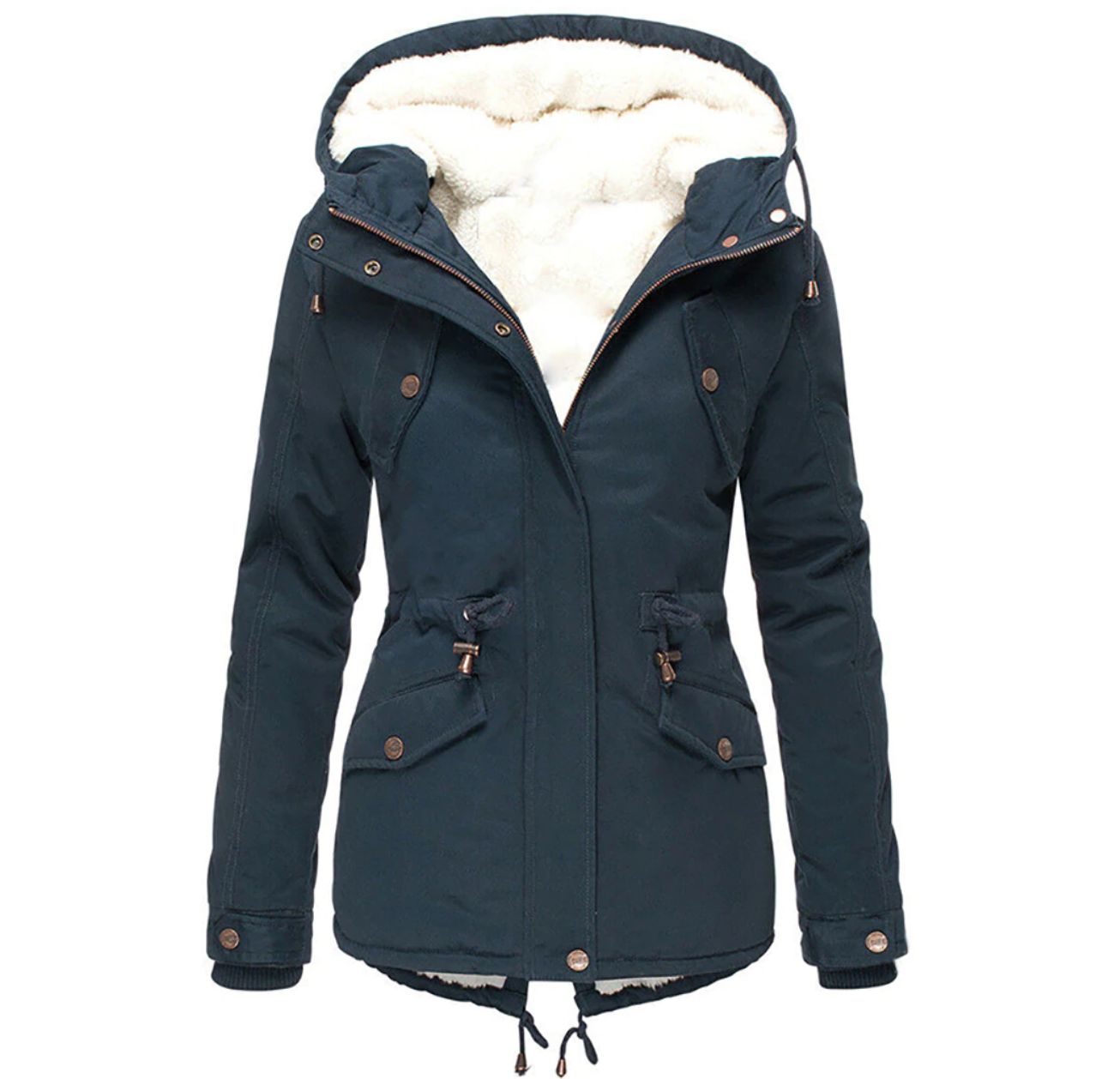 Street Wave Women Winter Parka With Fur Lined Hood For Cold Weather Durable Comfort And Style