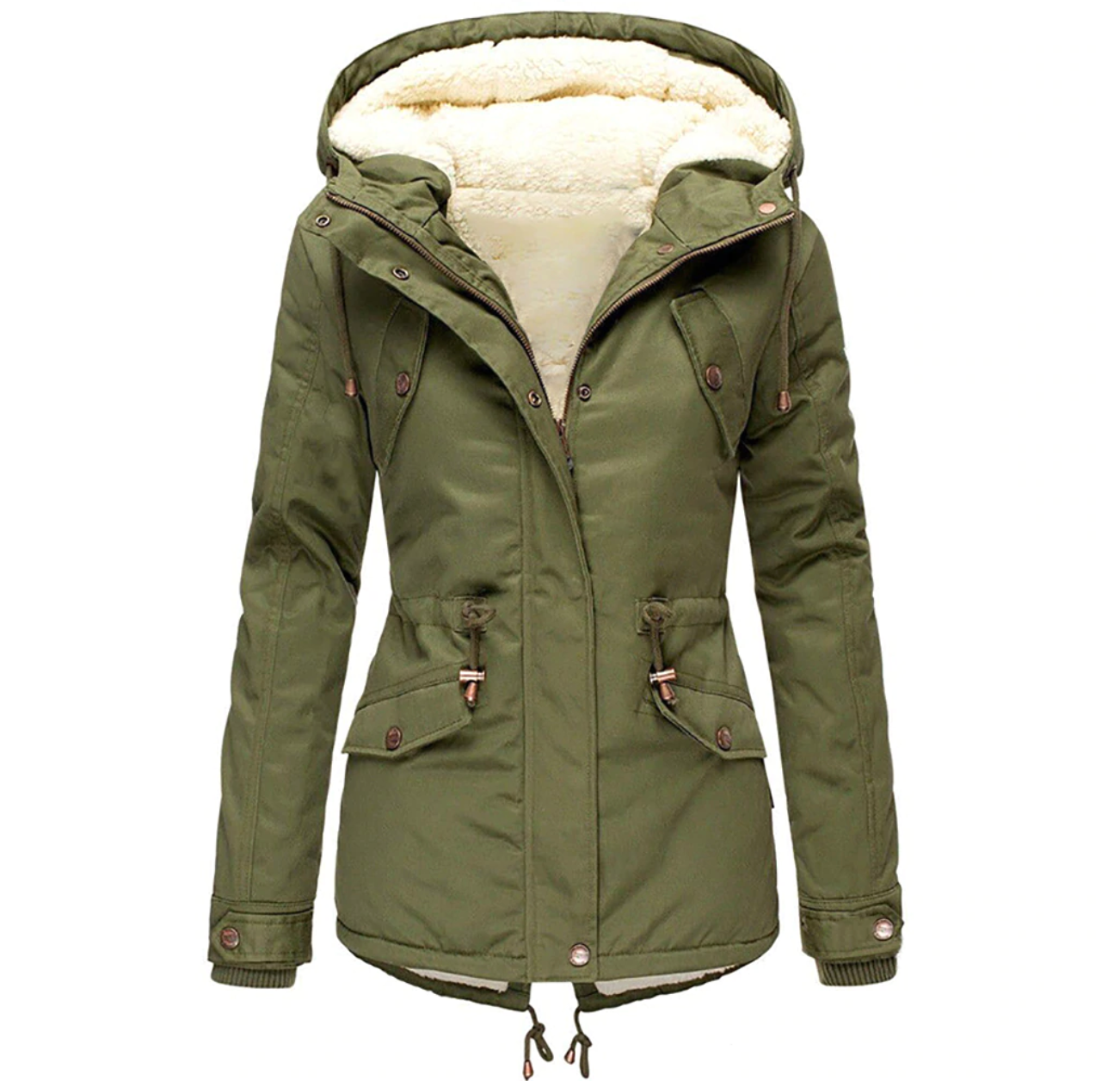 Street Wave Women Winter Parka With Fur Lined Hood For Cold Weather Durable Comfort And Style