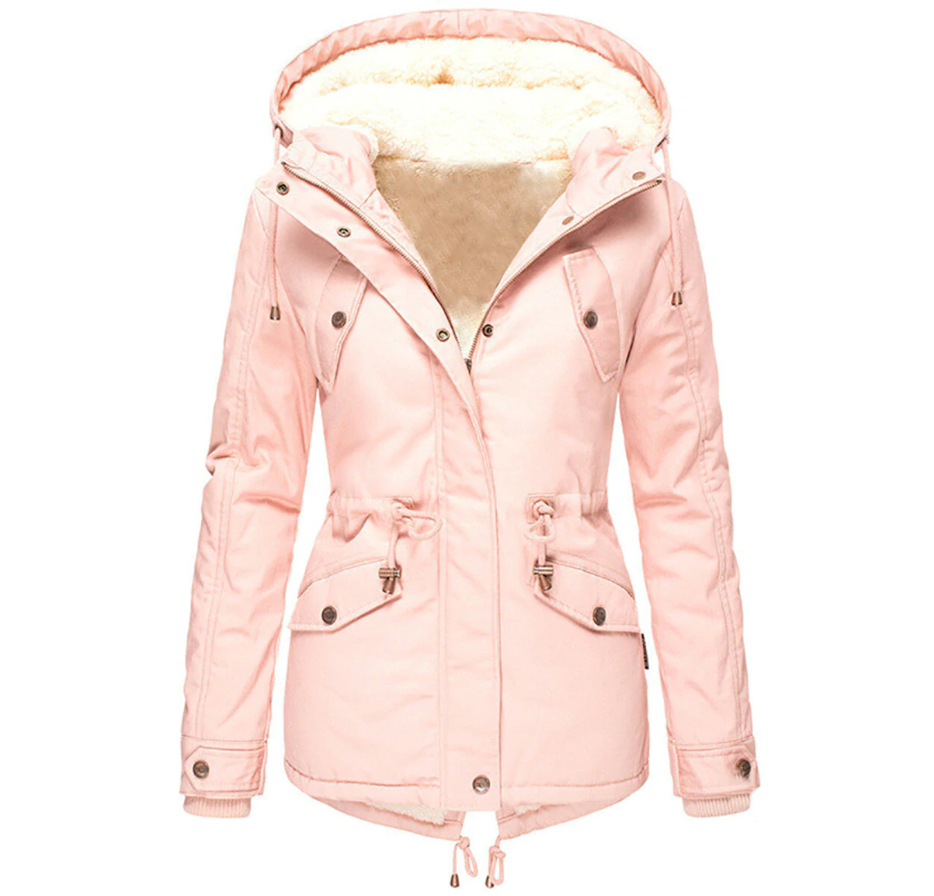 Street Wave Women Winter Parka With Fur Lined Hood For Cold Weather Durable Comfort And Style