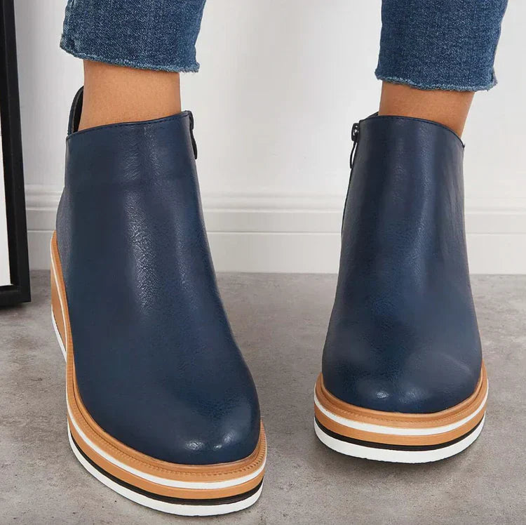 Street-wave Women's Ankle Boots For Fall Trendy Ultra Comfortable Fashion Footwear For Everyday Wear