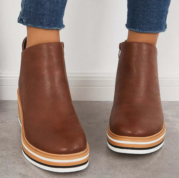 Street-wave Women's Ankle Boots For Fall Trendy Ultra Comfortable Fashion Footwear For Everyday Wear