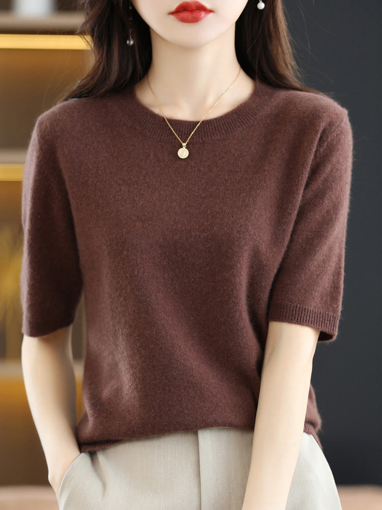 Street-Wave Women Merino Cashmere Knit Pullover Soft Wool Blend With Cashmere-Like Warmth For Everyday Comfort