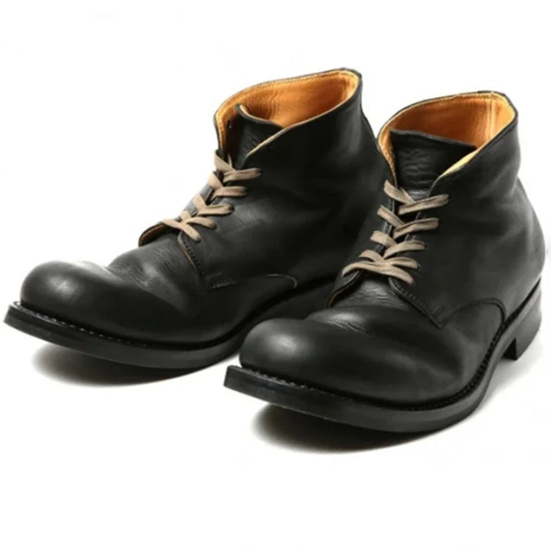Street-Wave Sustainable Mens Boots With Almond Toe Durable Synthetic Upper Timeless Style