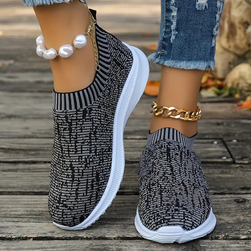 Keira Hiking Shoes Street Wave Womens Multicolor Knit Durable Outsole For Outdoor Adventures