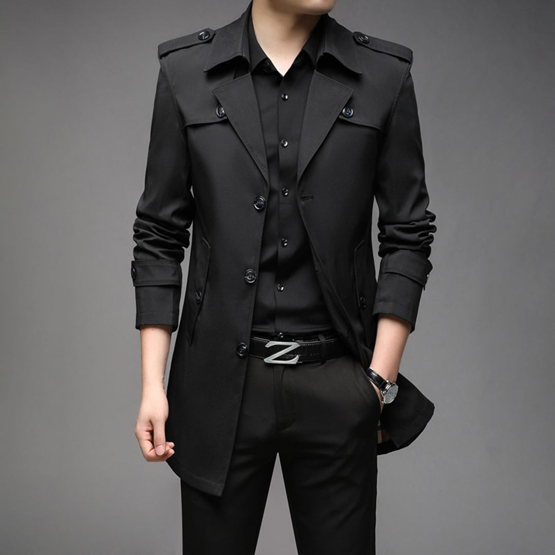 Street-Wave Mens Trench Coat Timeless Style Warmth Ready For Fall And Winter Modern Gentleman