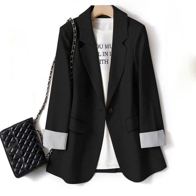 Street-wave Premium Blazer For Women Timeless Elegance And Versatile Tailored Outerwear